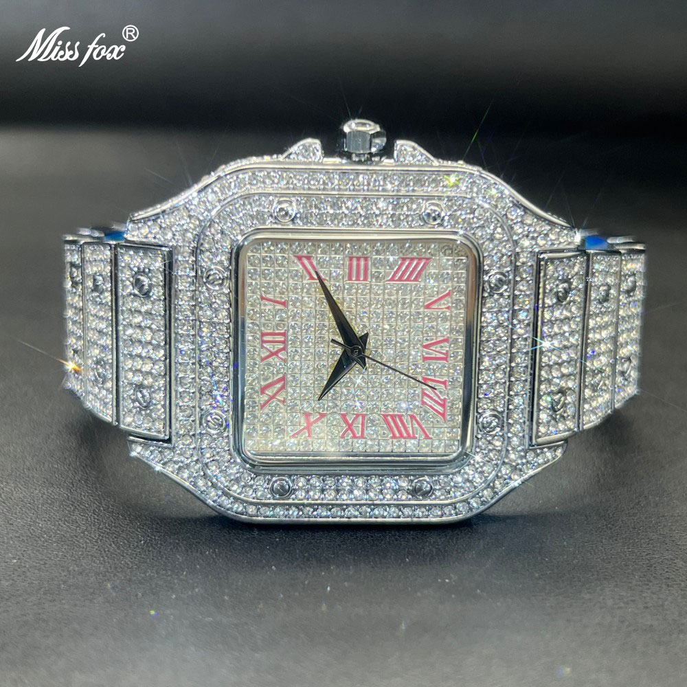 Luxury Watch Iceberg - MISSFOX Iced Out Men Watch Square