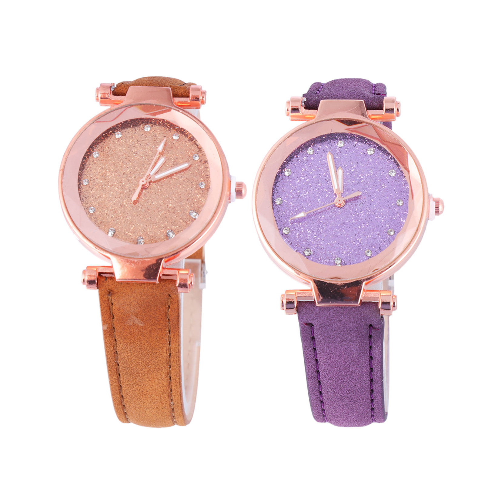 2Pcs Female Wrist Watch Ladies - Luxury Watch Gift For Her review and price