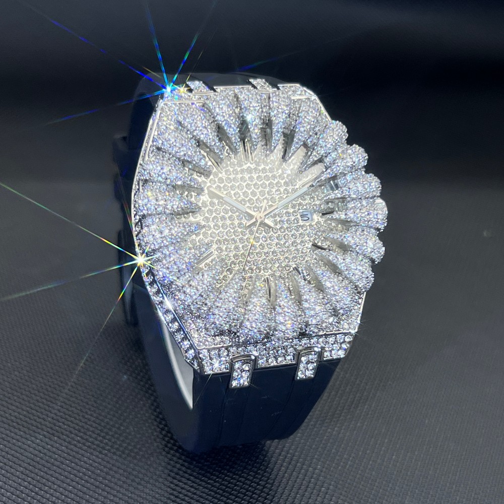 MISSFOX New Design Iced Diamon - Luxury Watch Iceberg review and price