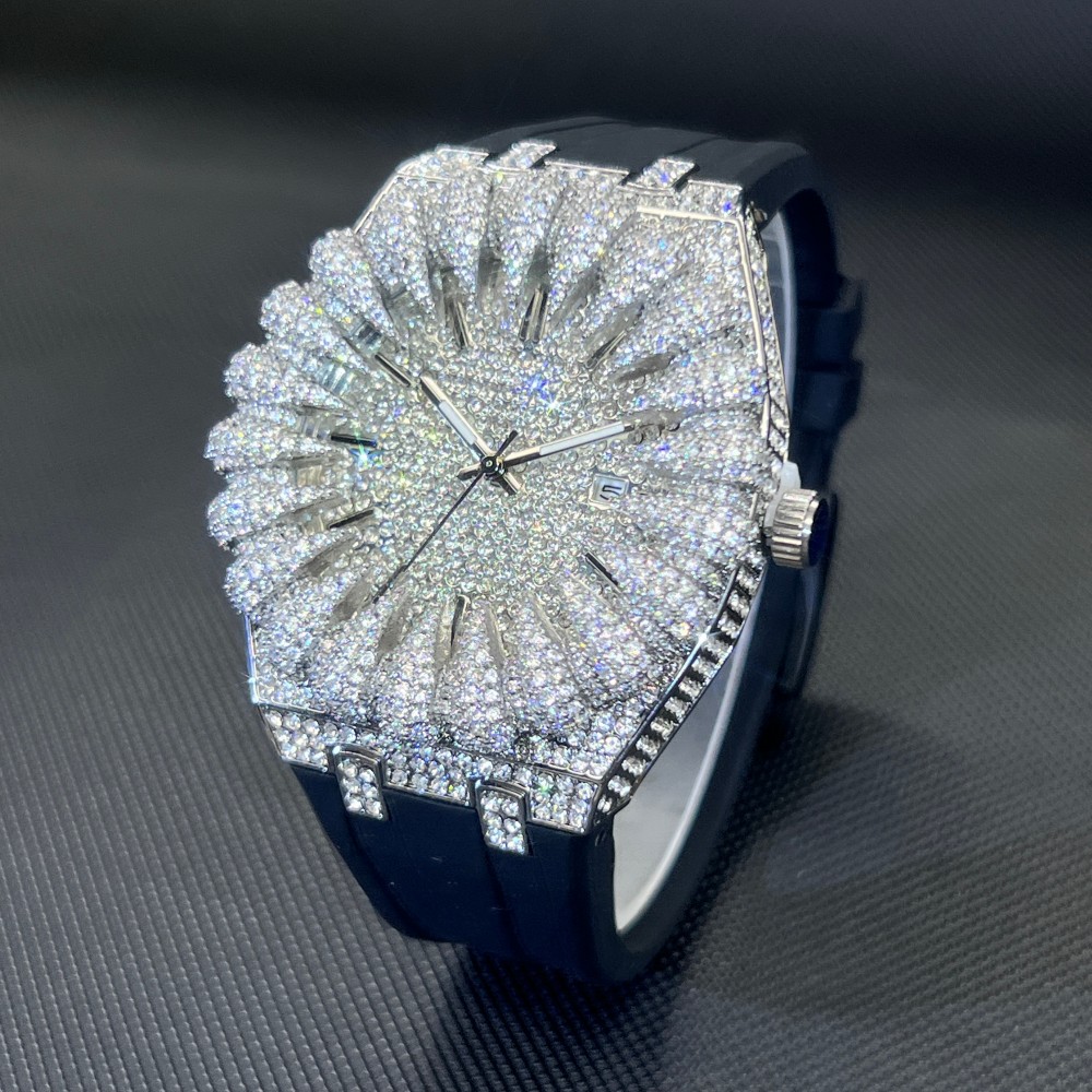 MISSFOX New Design Iced Diamon - Luxury Watch Iceberg review and price