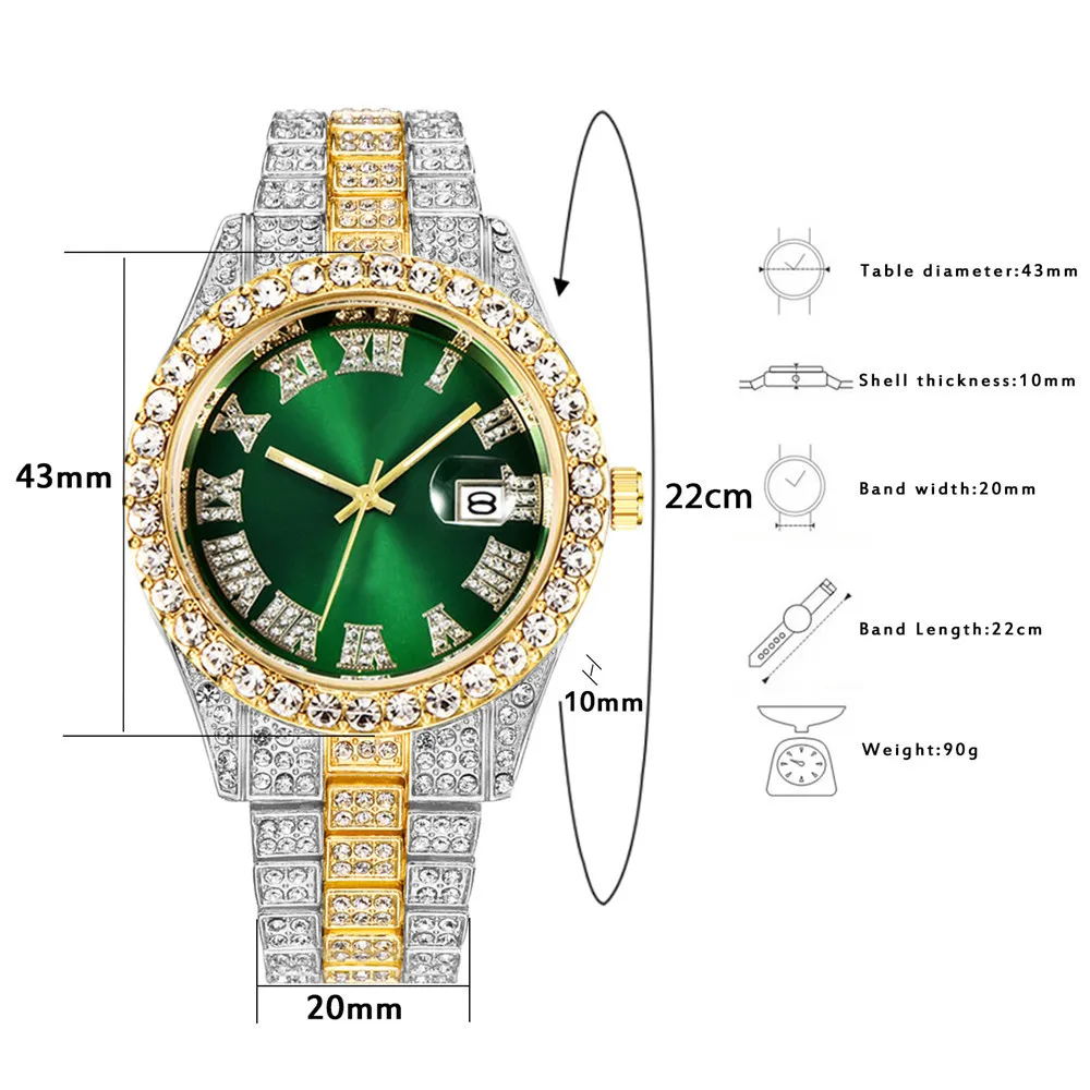 New Hip Hop Iced Out Men Watch - Luxury Watch Iceberg review and price