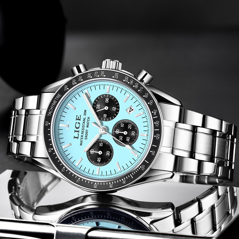 LIGE Top Brand Luxury New Men  - Luxury Watch Magazine review and price