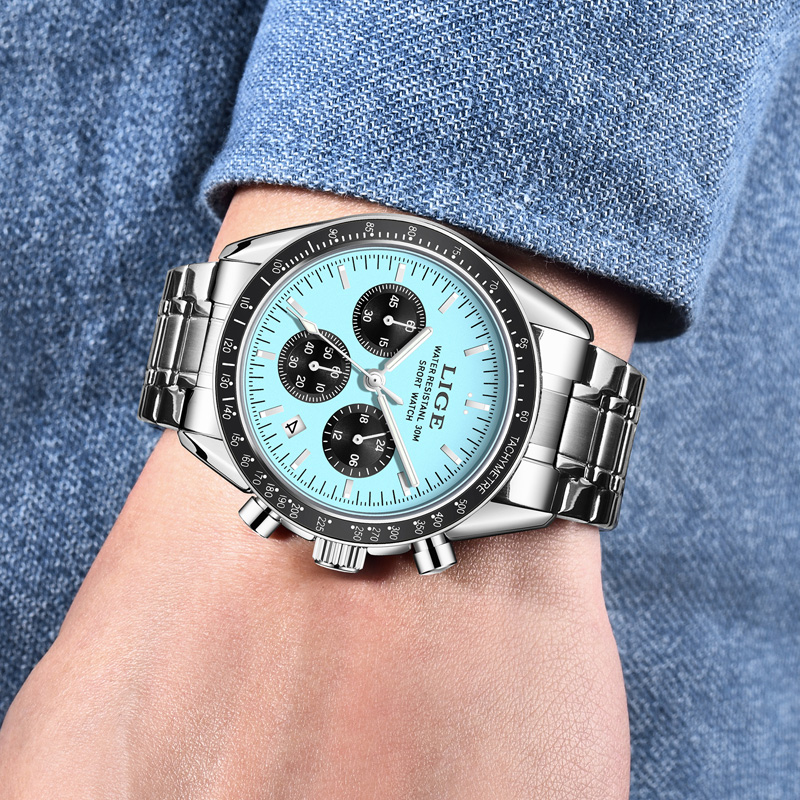 LIGE Top Brand Luxury New Men  - Luxury Watch Magazine review and price