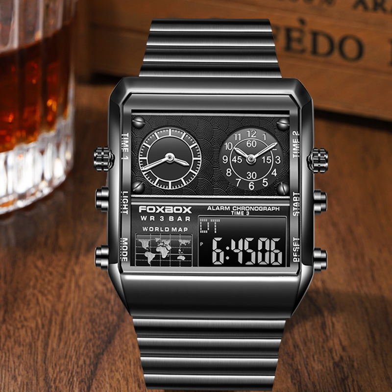 FOXBOX Mens Watches Brand Luxu - Luxury Watch Magazine review and price